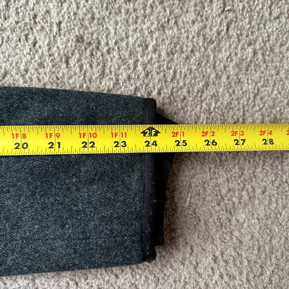 Prada Jacket Womens 44 Vtg 100% Wool US Size 8 1A8004 Authentic Grey Full Zip - Picture 12 of 14